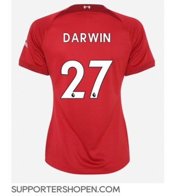 Liverpool Darwin Nunez #27 Hemma Matchtröja Dam 2022-23 Kortärmad